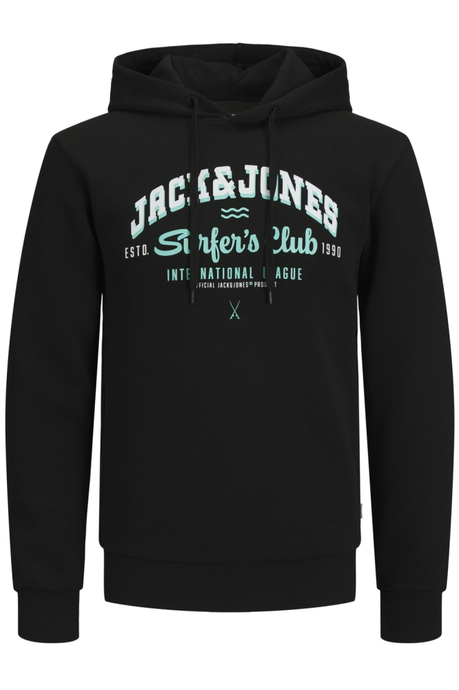 JJELOGO SWEAT HOOD 2 COL 24/25 NOOS 12255617 Black Ink